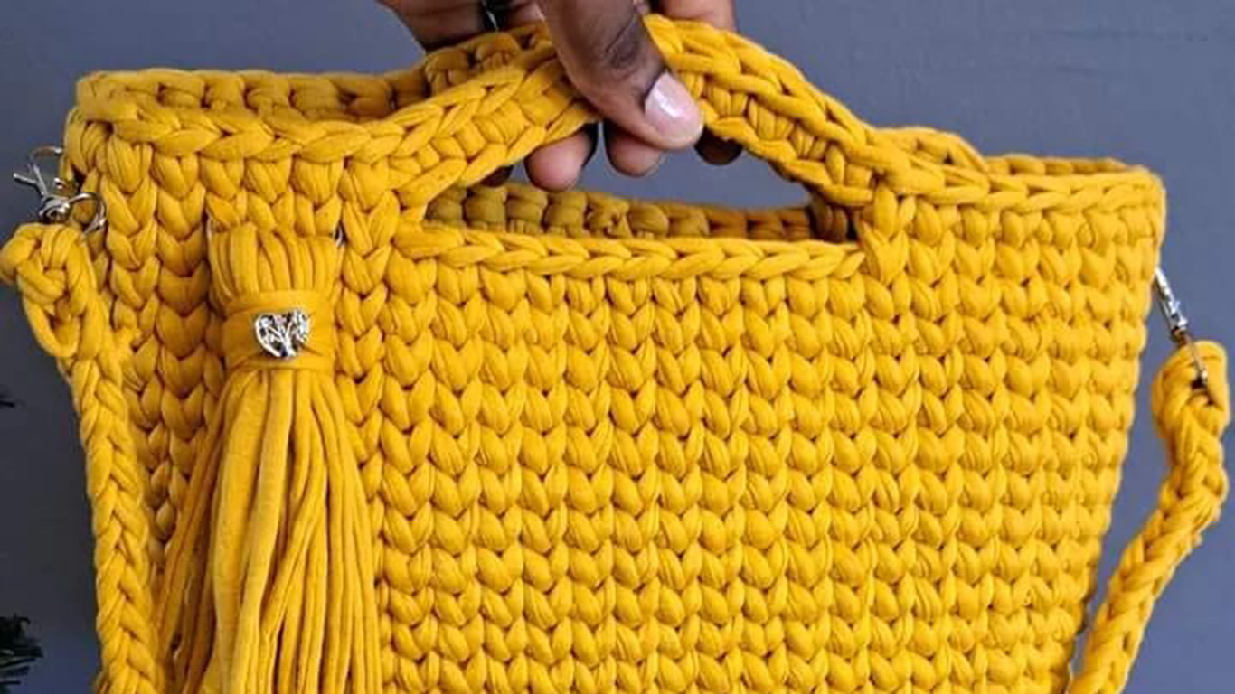crochet handbag
