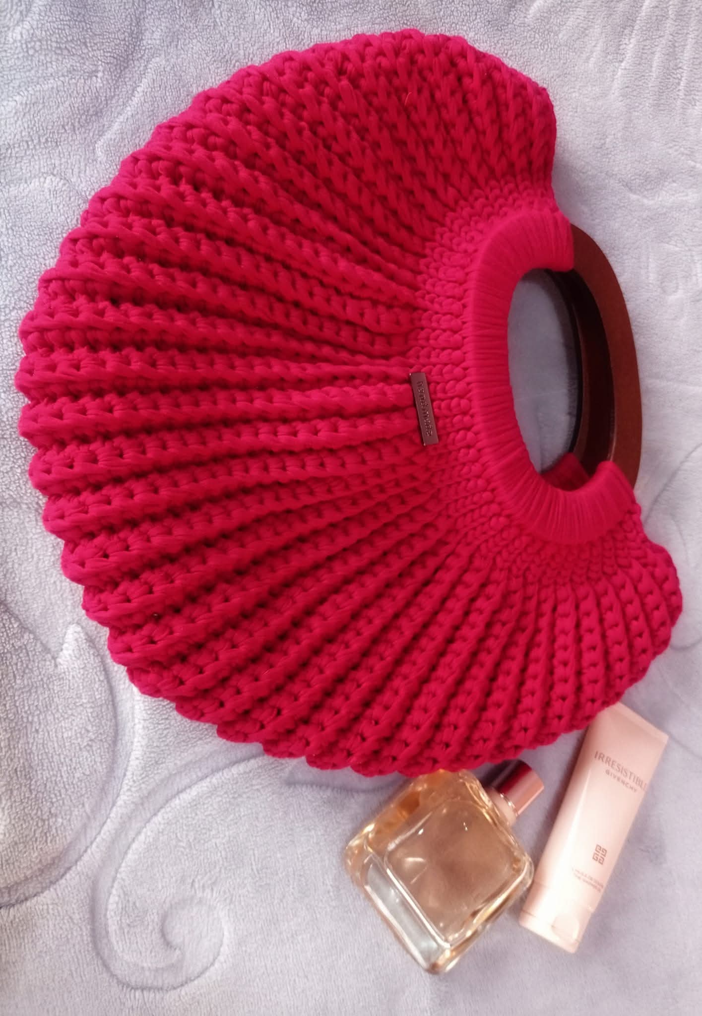 crochet shell bag