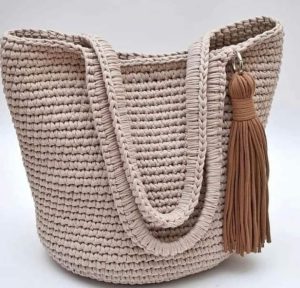 crochet tote bag